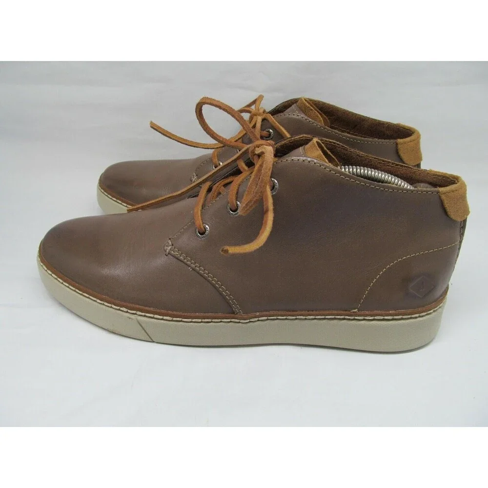 Sperry Top Sider Mens Size 11 M Brown Plain Toe Chukka Lace Up Boots